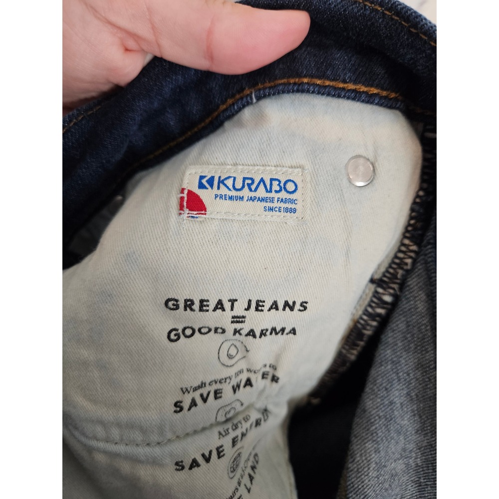 J.Crew 484 Slim Fit Jeans Mens 32x32 Dark Indigo Kurabo Japanese Denim J5024 - Picture 5 of 10